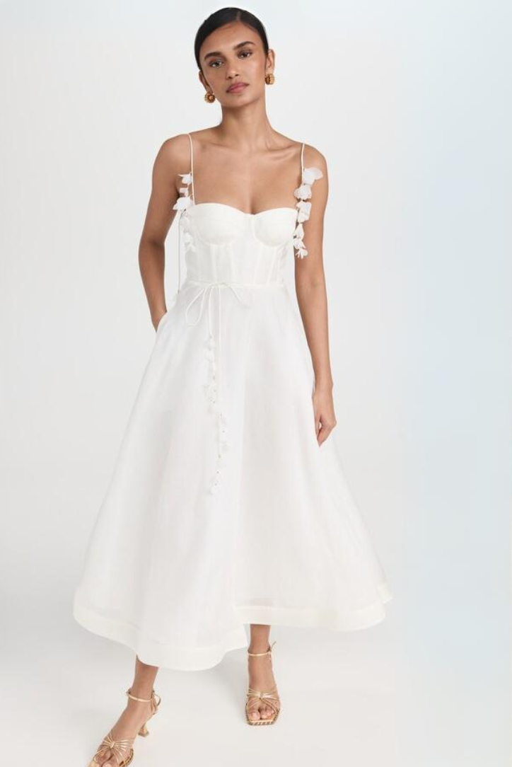 Marlene Floral Maxi- White