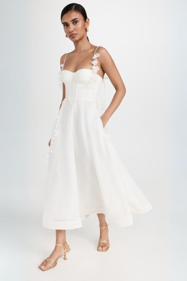 Marlene Floral Maxi- White
