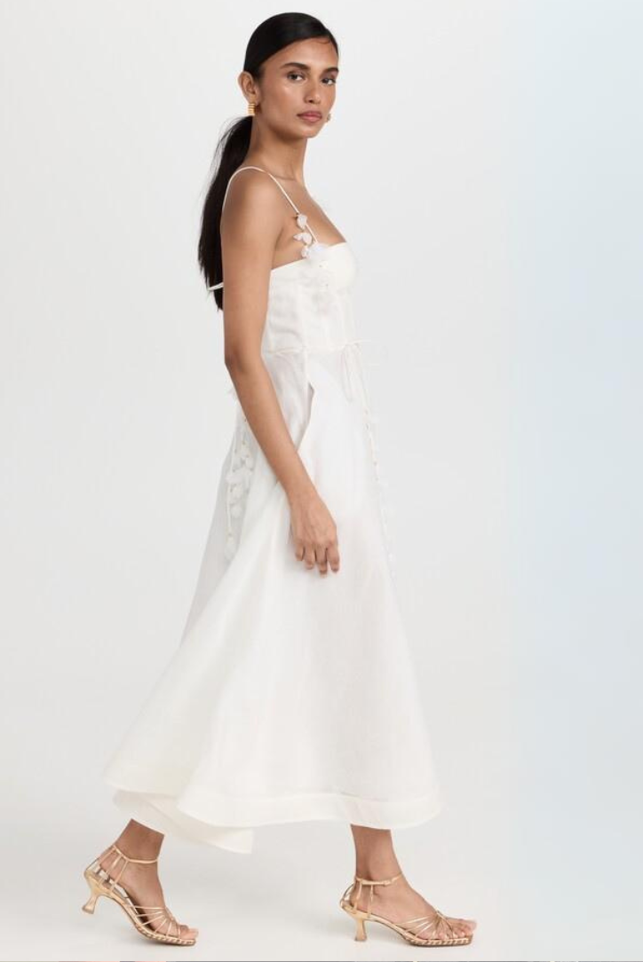 Marlene Floral Maxi- White