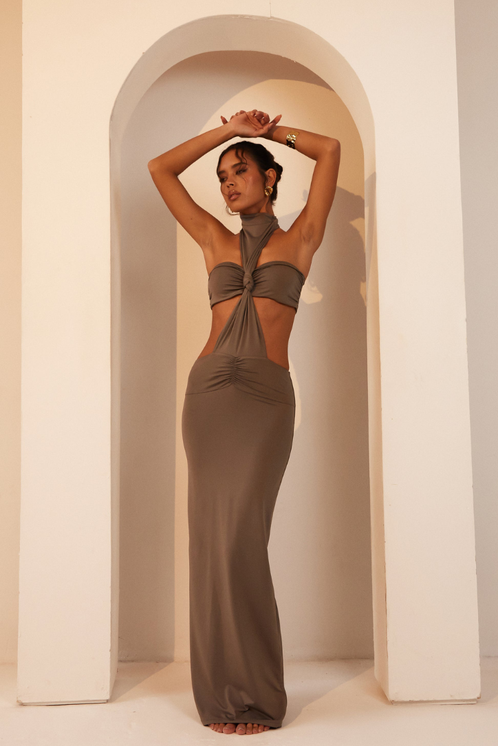 Elisia Twist Maxi- Almond