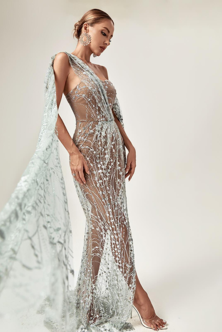 Sienna Sparkle Maxi- Silver