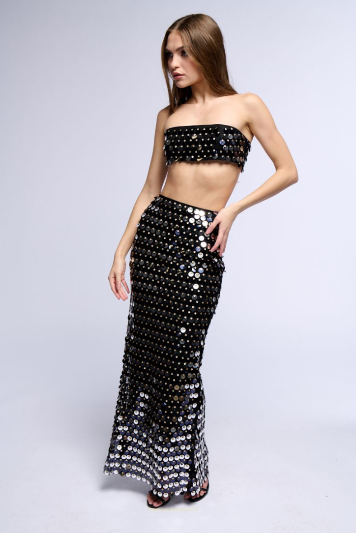 Sereena Sequins Set- Black