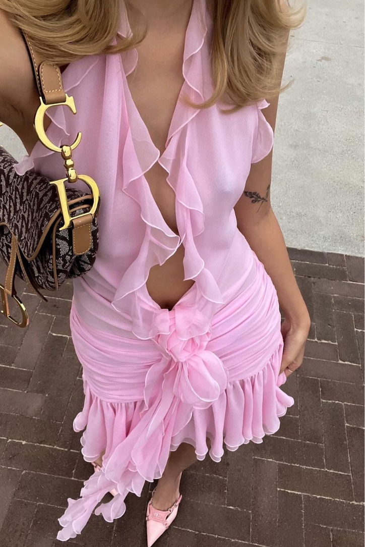 Cheyenne Ruffle Mini- Pink