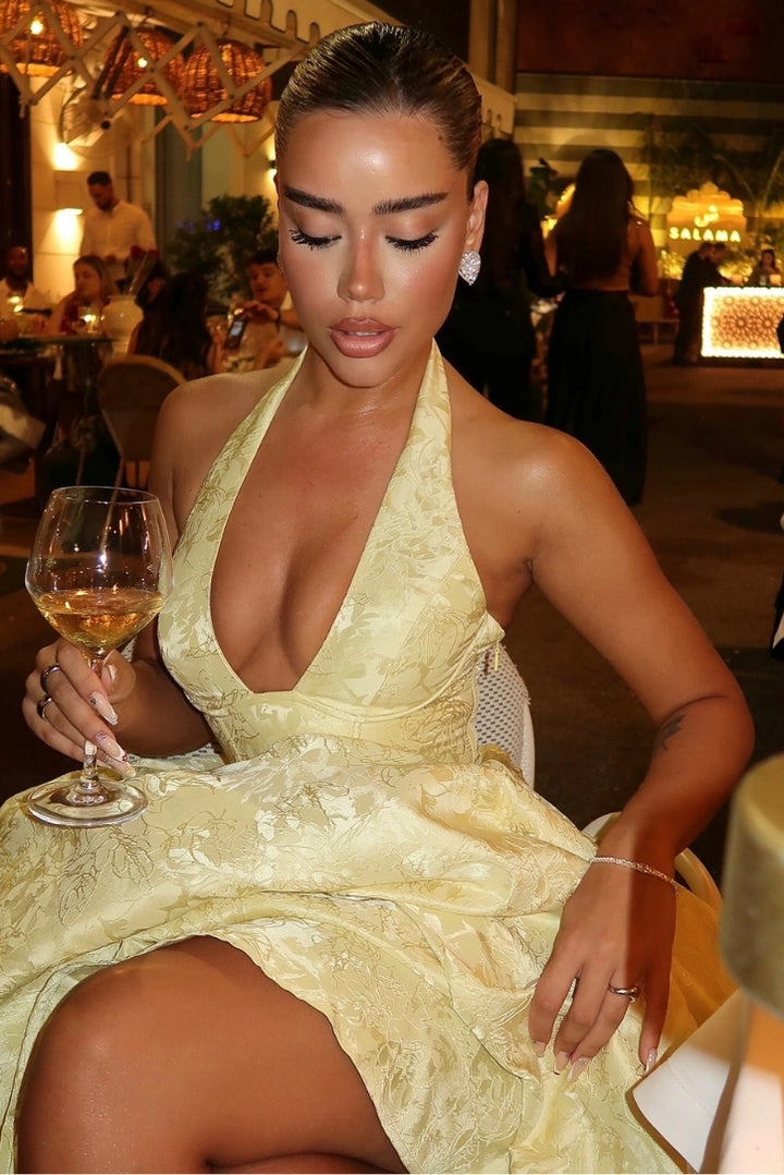 Jiselle Midi- Yellow - Angel Lane Clothing