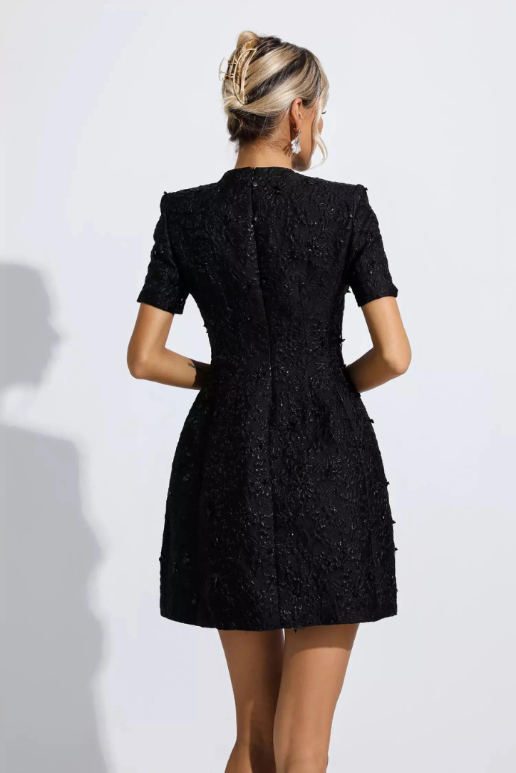 Elenah Jacquard Mini- Black