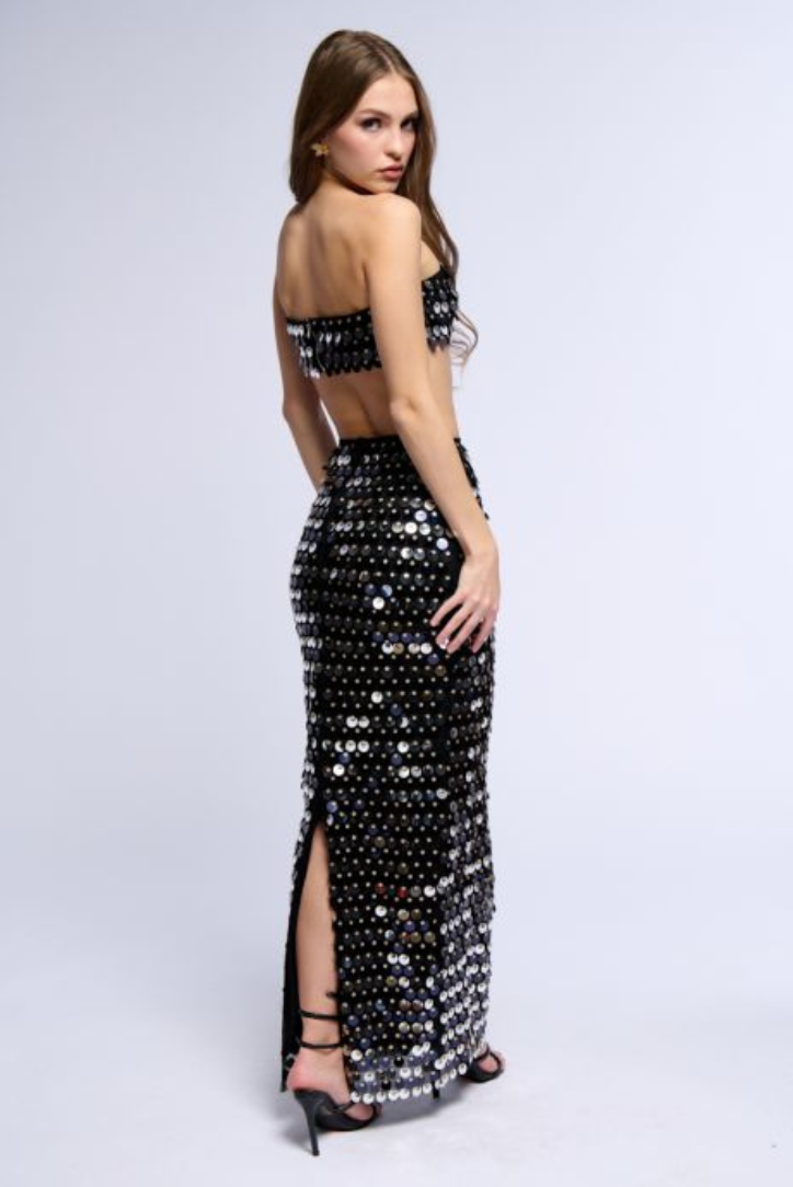 Sereena Sequins Set- Black