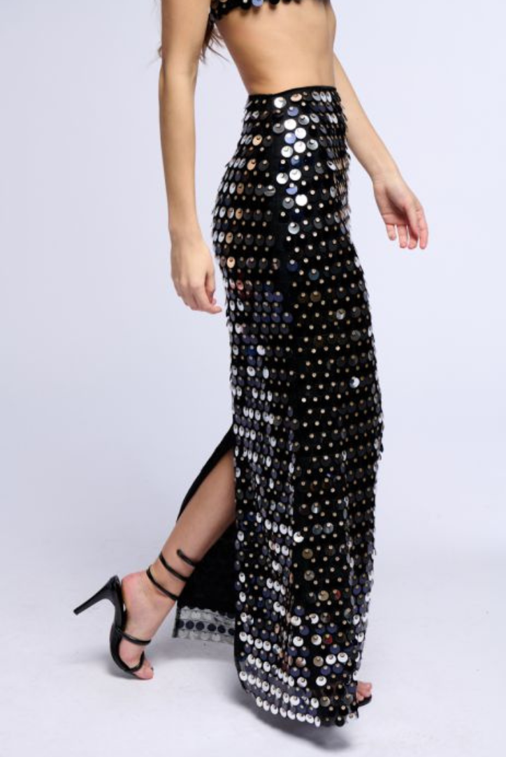 Sereena Sequins Set- Black