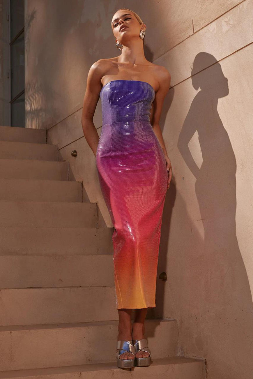 Sunset Sequin Midi