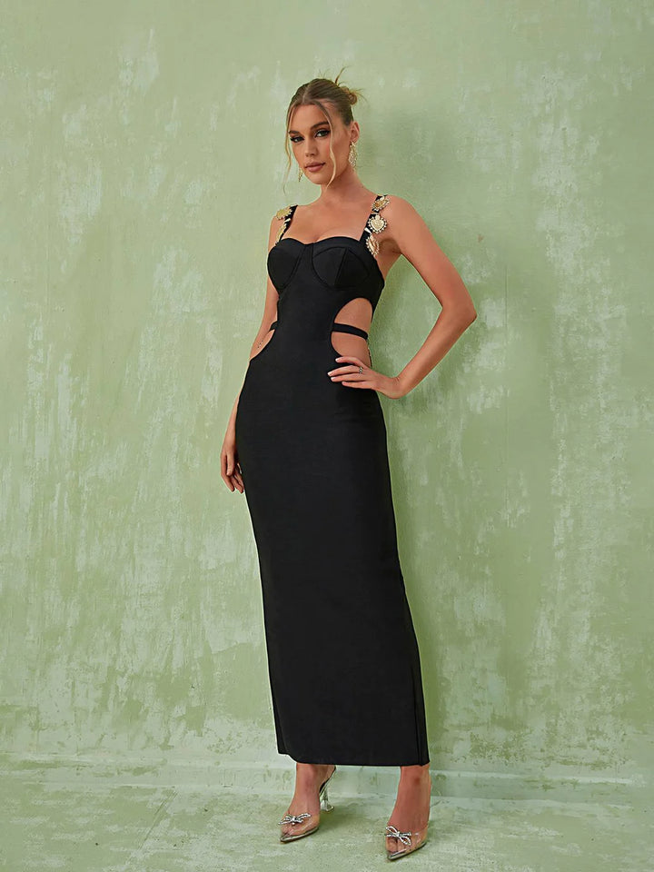 Lillian Heart Maxi- Black - Angel Lane Clothing