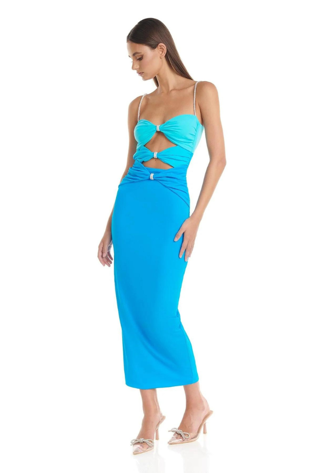 Amara Midi- Blue - Angel Lane Clothing