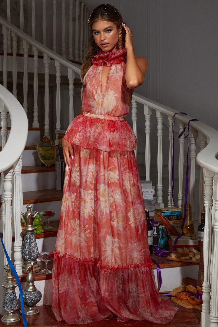 Anya Halterneck Maxi - Angel Lane Clothing