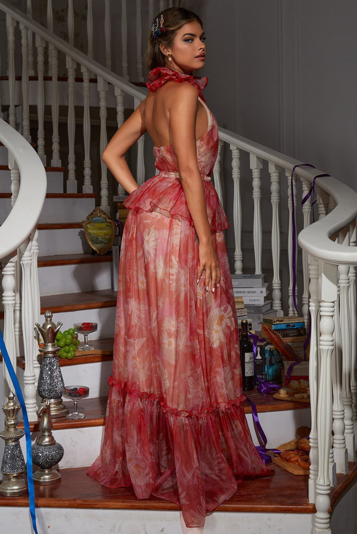 Anya Halterneck Maxi - Angel Lane Clothing