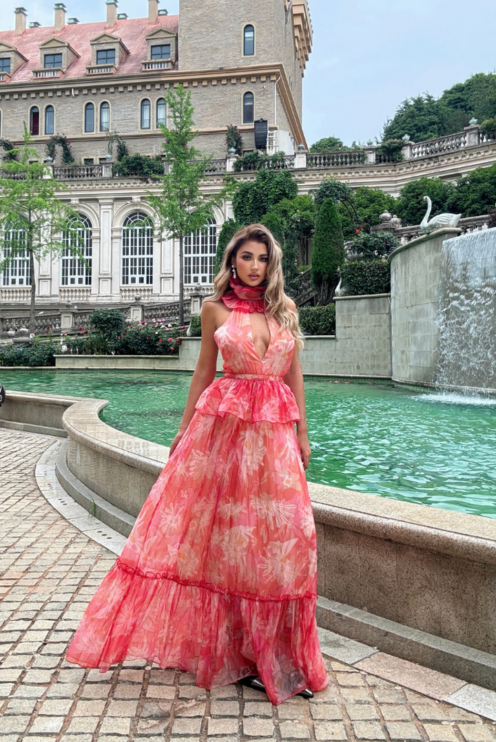 Anya Halterneck Maxi - Angel Lane Clothing