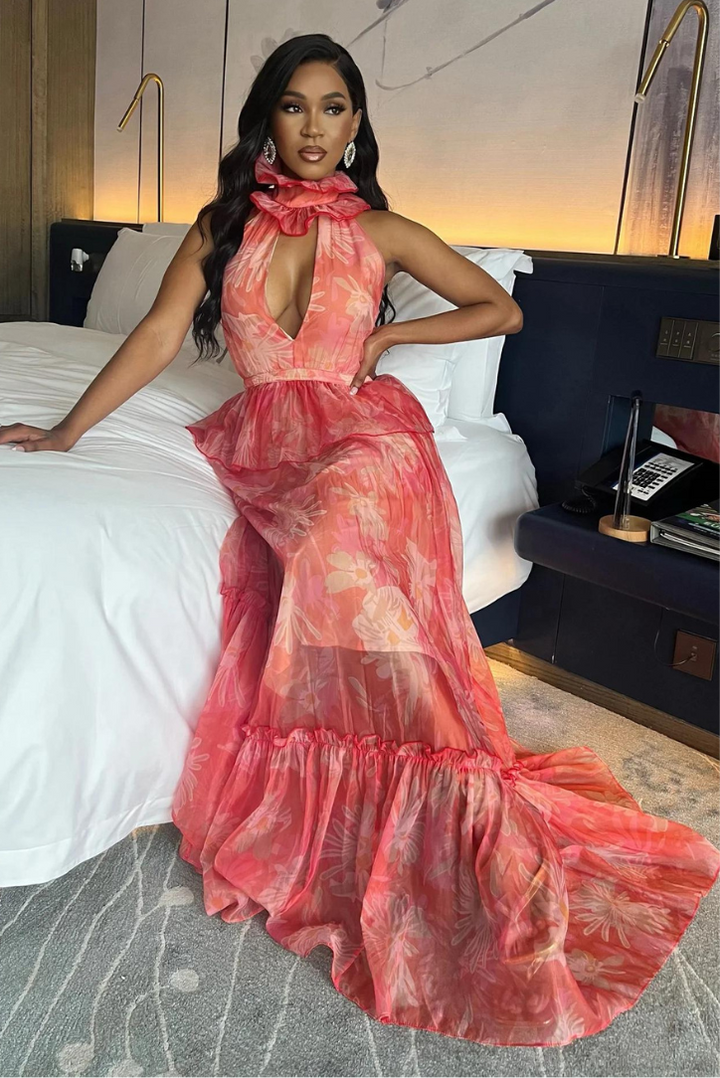Anya Halterneck Maxi - Angel Lane Clothing