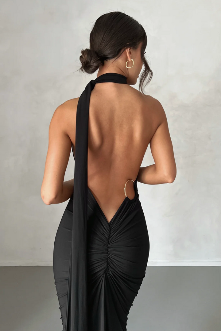 Aphrodite Maxi- Black - Angel Lane Clothing