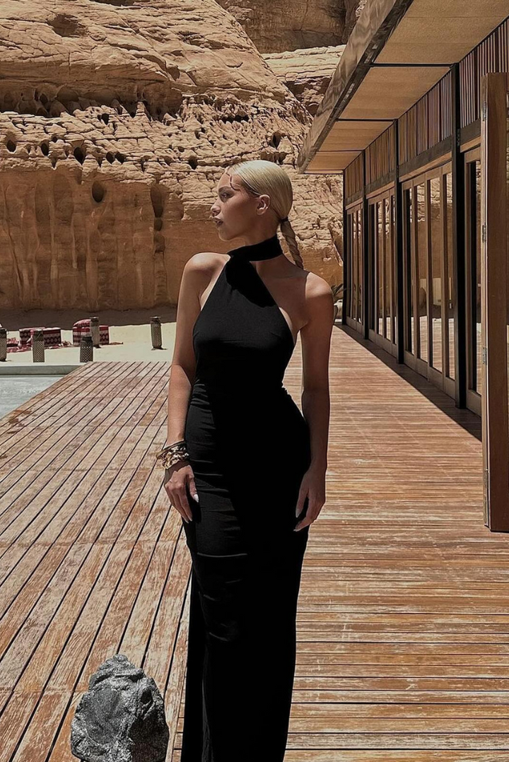 Aphrodite Maxi- Black - Angel Lane Clothing