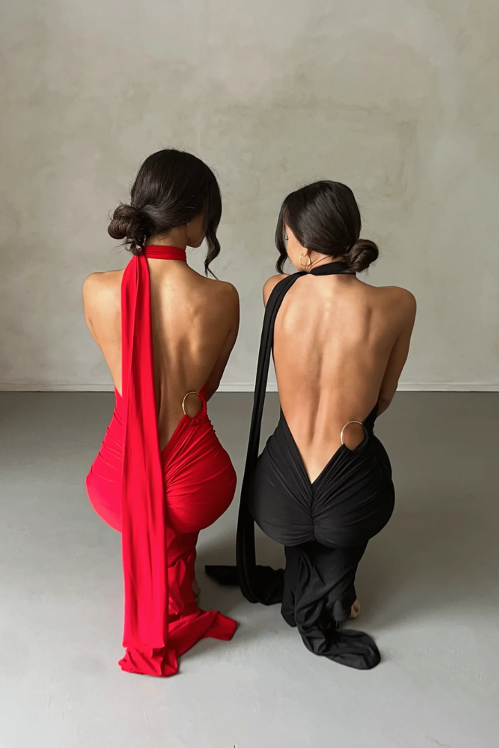 Aphrodite Maxi- Red - Angel Lane Clothing