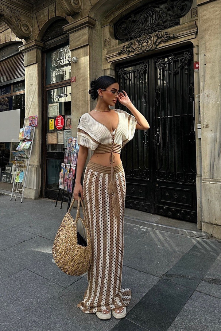 Arika Set- Caramel - Angel Lane Clothing