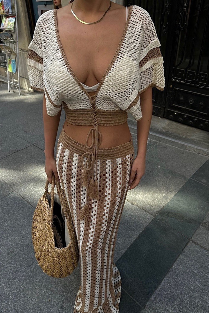 Arika Set- Caramel - Angel Lane Clothing