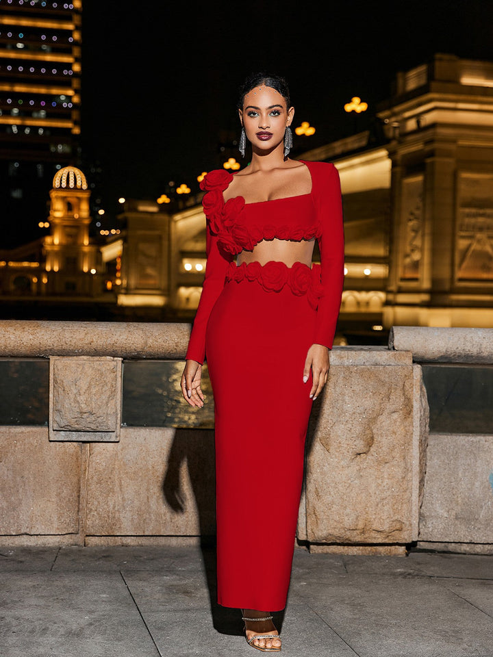 Audet Set- Red - Angel Lane Clothing