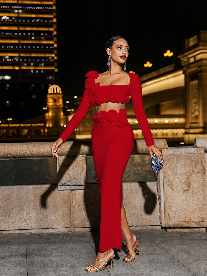 Audet Set- Red - Angel Lane Clothing