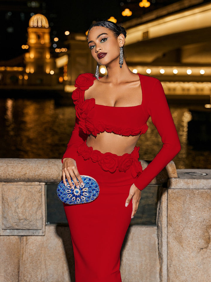 Audet Set- Red - Angel Lane Clothing