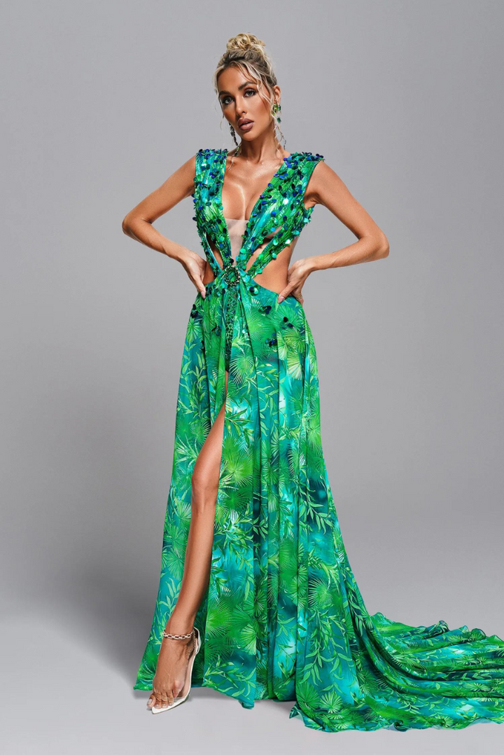 Aura Rhinestone Maxi - Angel Lane Clothing