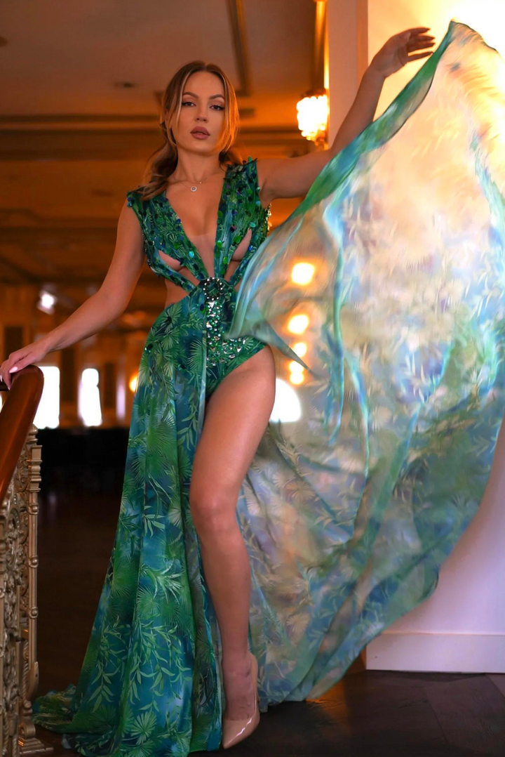 Aura Rhinestone Maxi - Angel Lane Clothing