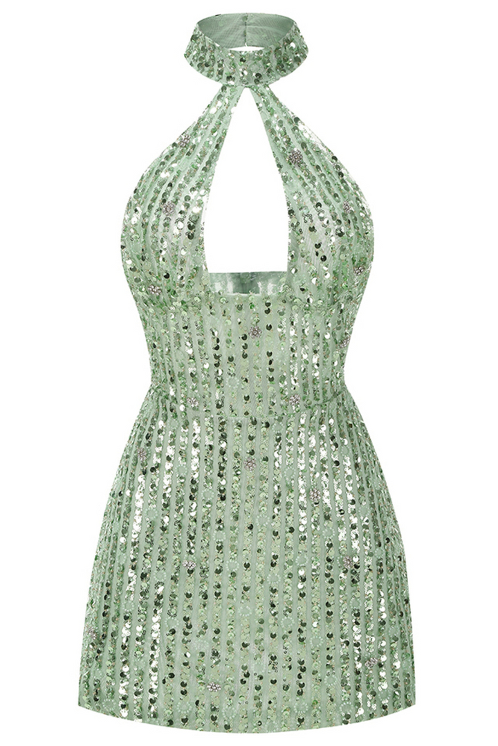 Bardot Halter Mini - Angel Lane Clothing
