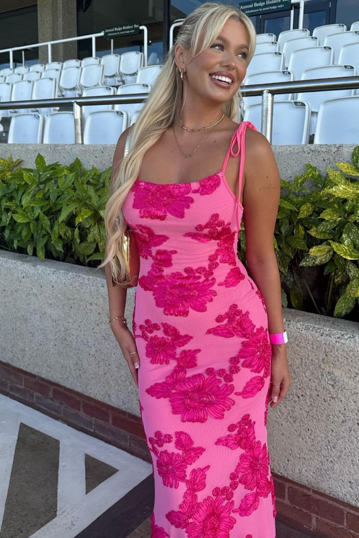 Bethany Maxi- Fuchsia - Angel Lane Clothing
