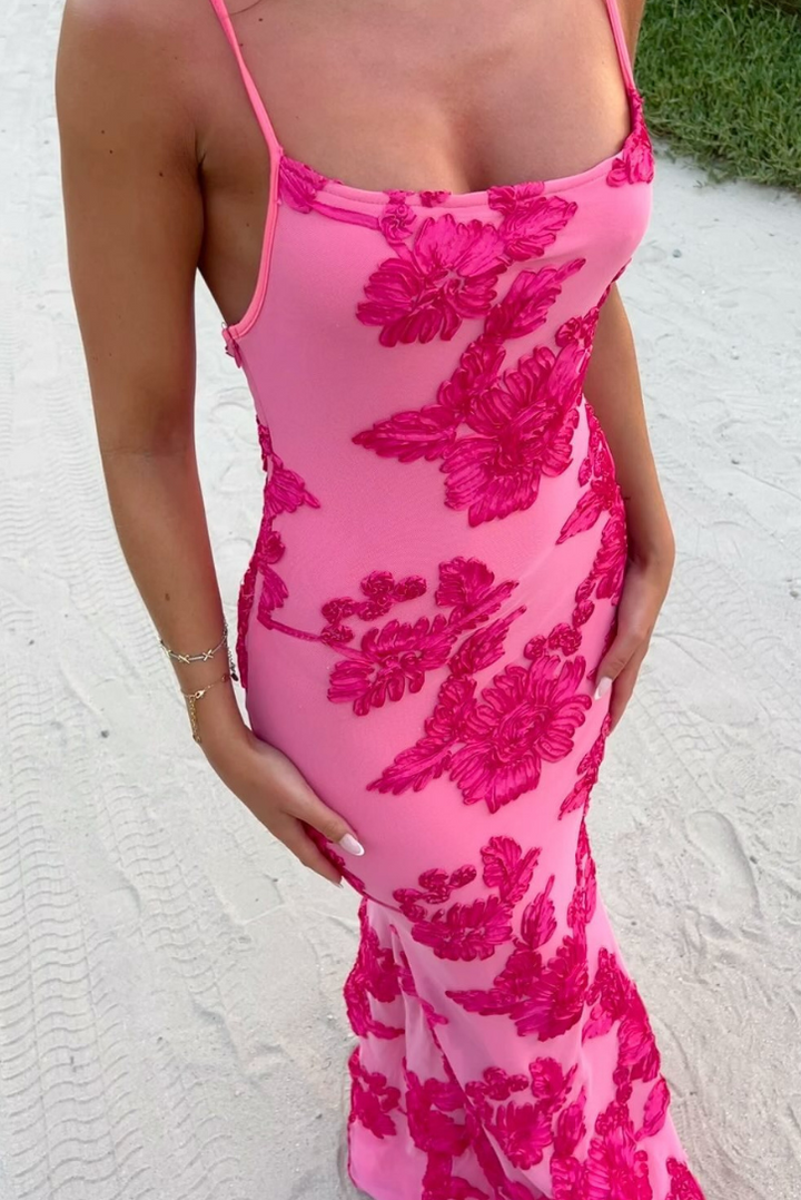 Bethany Maxi- Fuchsia - Angel Lane Clothing