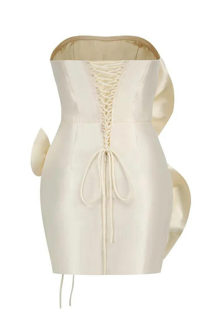 Cari Floral Mini- Ivory - Angel Lane Clothing