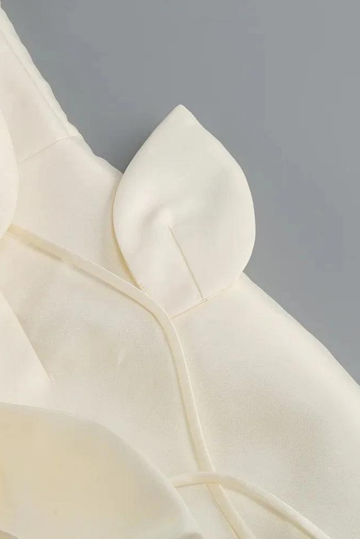 Cari Floral Mini- Ivory - Angel Lane Clothing