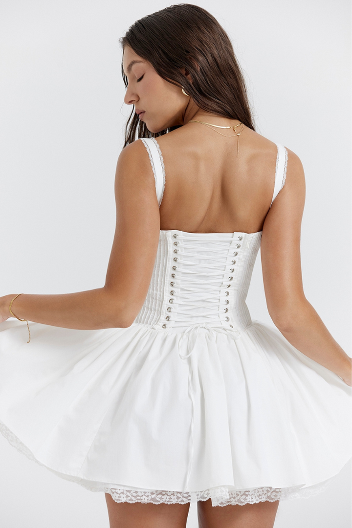 Cherrie Mini- Ivory - Angel Lane Clothing