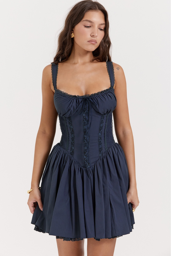 Cherrie Mini- Navy - Angel Lane Clothing