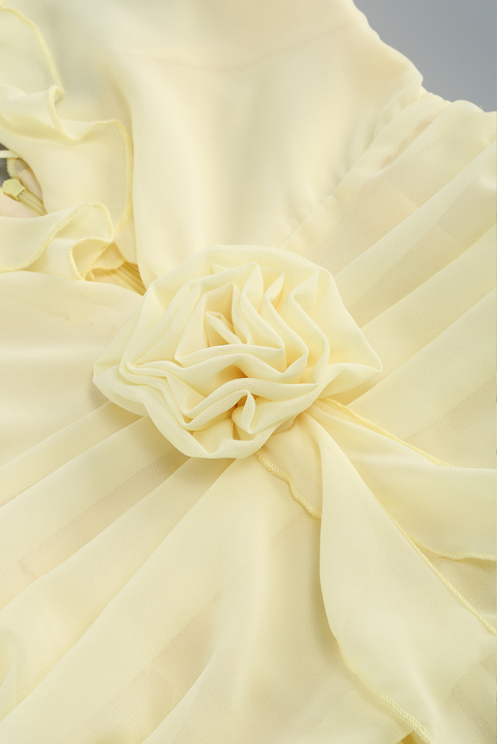 Cheyenne Ruffle Mini- Yellow - Angel Lane Clothing