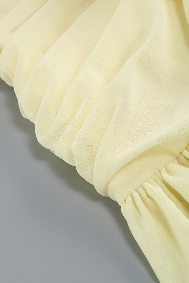 Cheyenne Ruffle Mini- Yellow - Angel Lane Clothing
