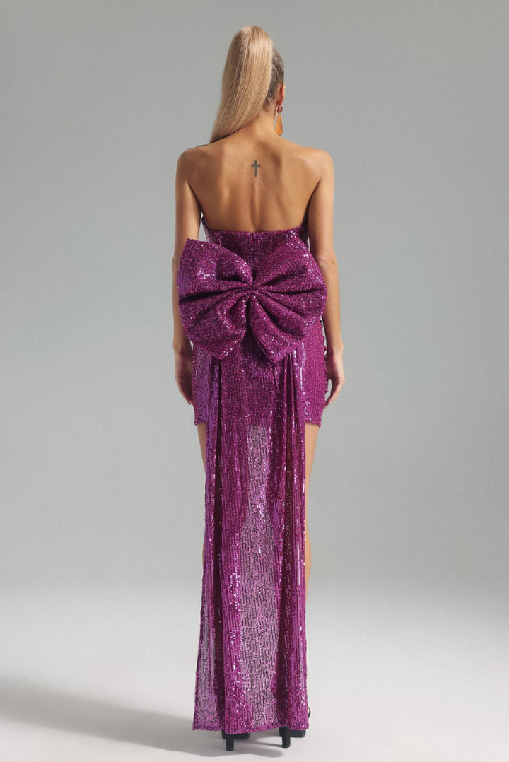 Cindy Bow Mini- Purple - Angel Lane Clothing