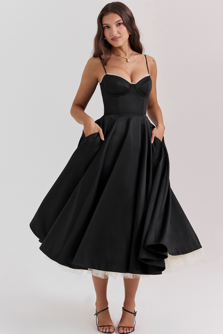 Cindy Midi- Black - Angel Lane Clothing