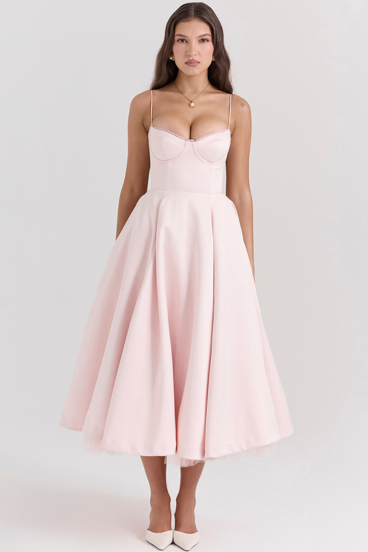 Cindy Midi- Pink - Angel Lane Clothing