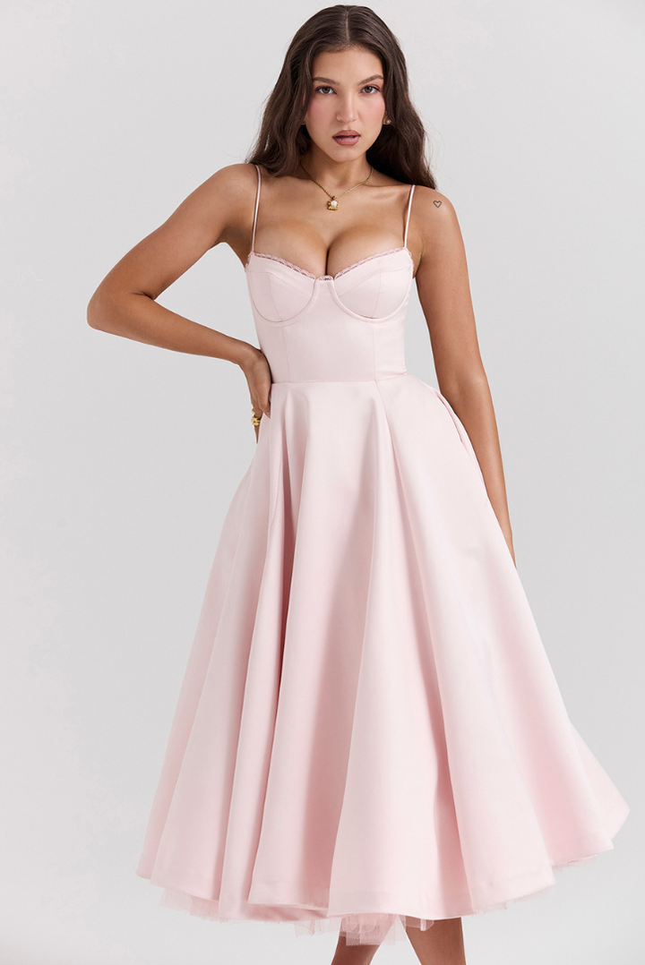 Cindy Midi- Pink - Angel Lane Clothing