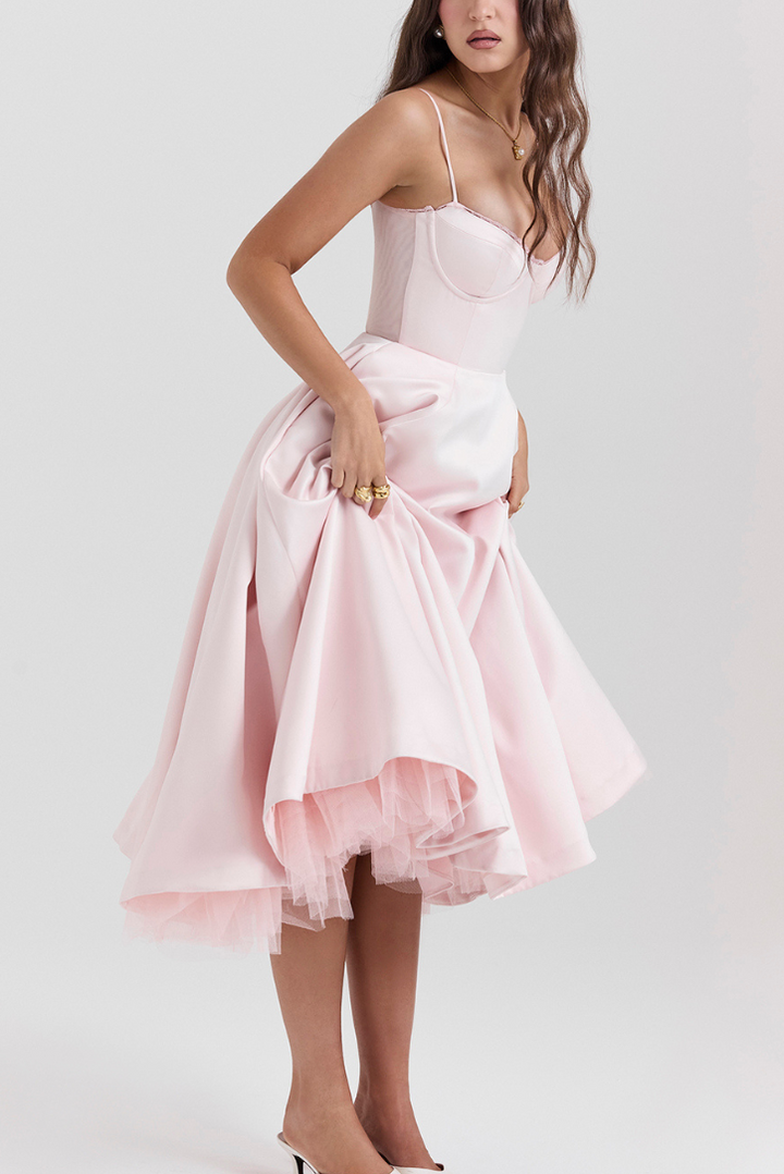 Cindy Midi- Pink - Angel Lane Clothing