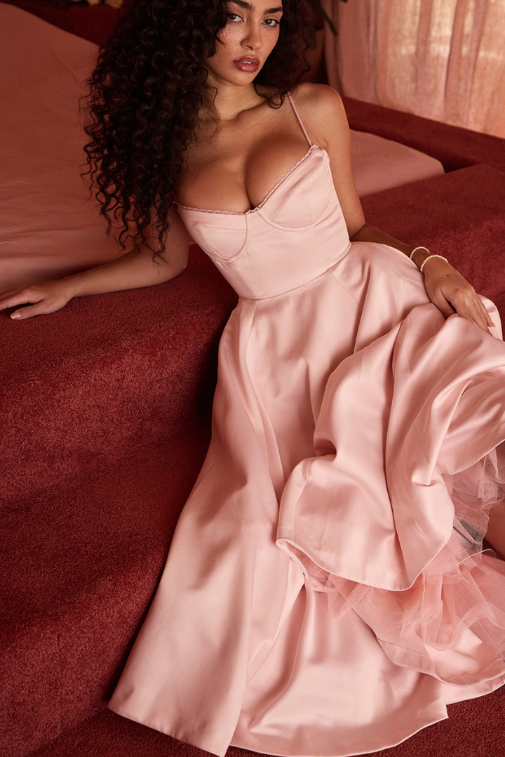 Cindy Midi- Pink - Angel Lane Clothing