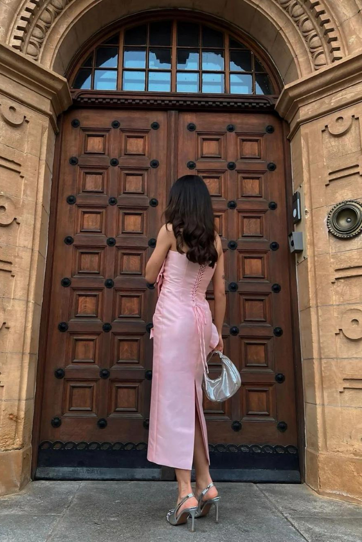 Clair Floral Midi- Blush - Angel Lane Clothing