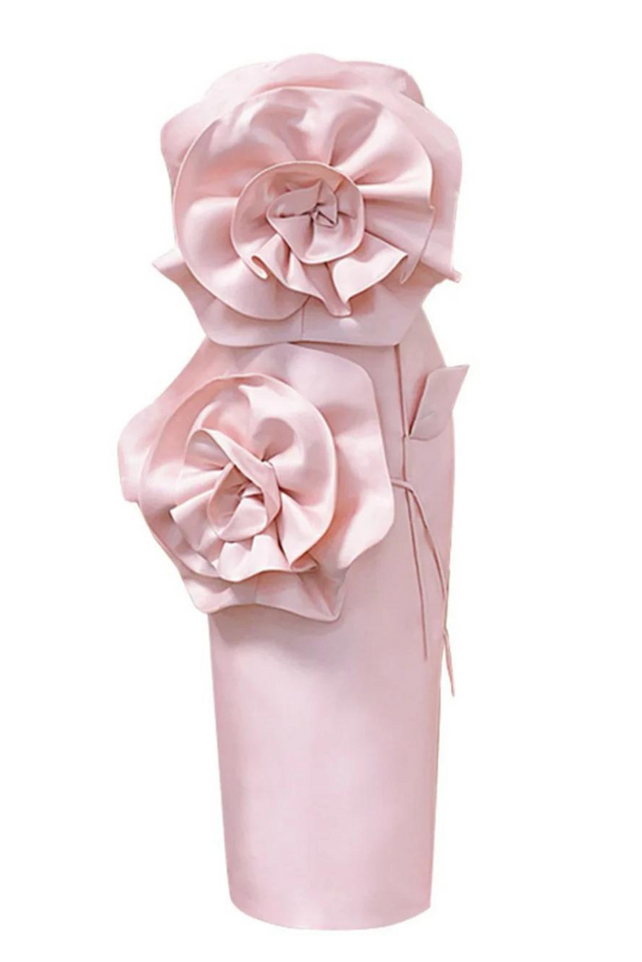 Clair Floral Midi- Blush - Angel Lane Clothing