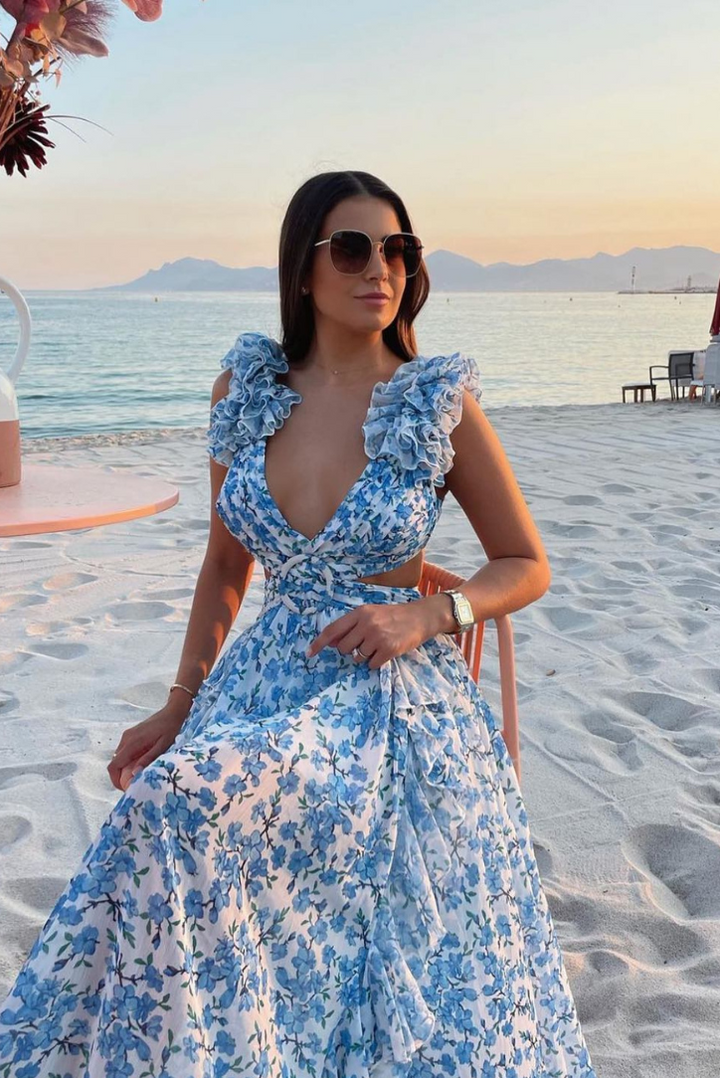 Clarabelle Maxi- Blue - Angel Lane Clothing