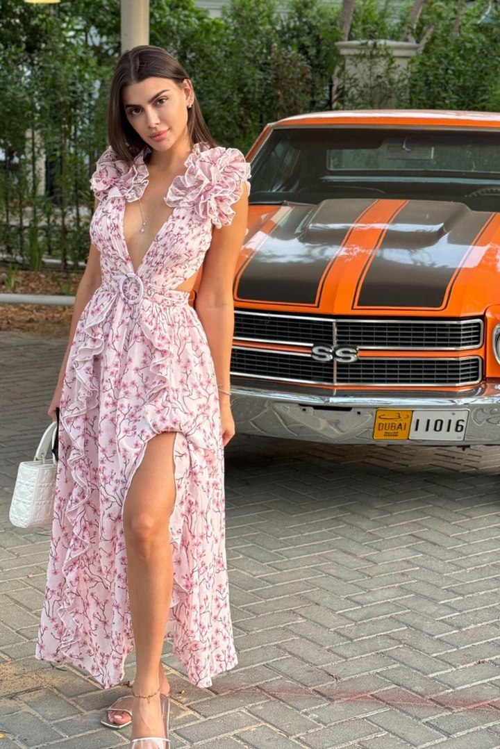 Clarabelle Maxi- Pink - Angel Lane Clothing
