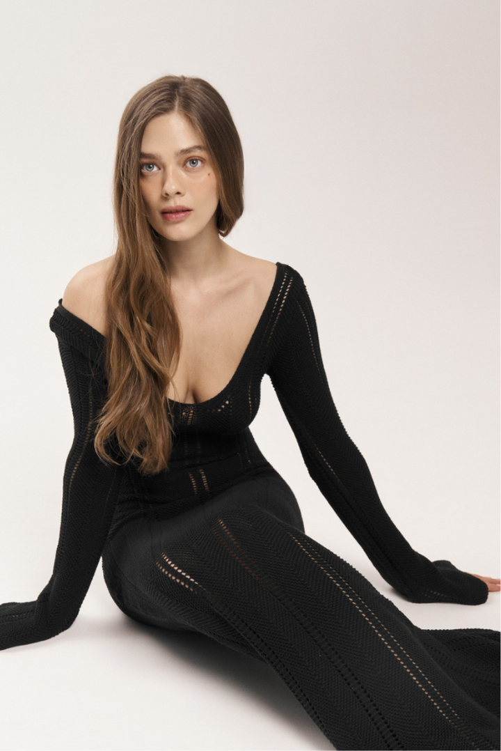 Crista Maxi- Black - Angel Lane Clothing