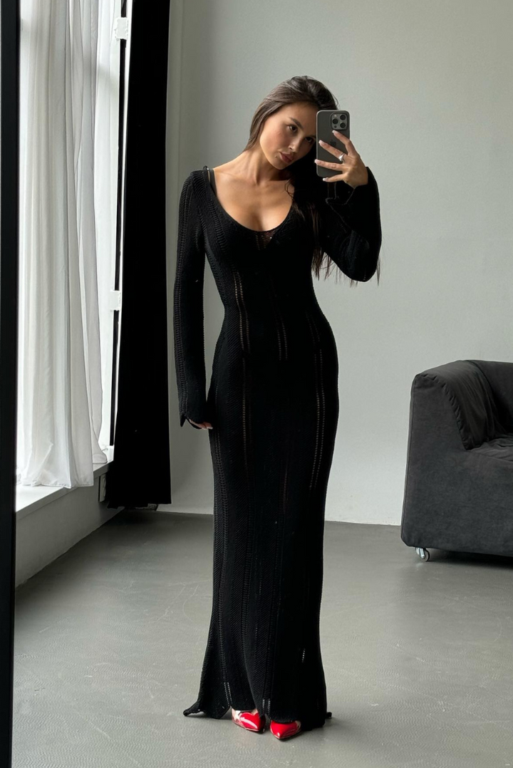 Crista Maxi- Black - Angel Lane Clothing