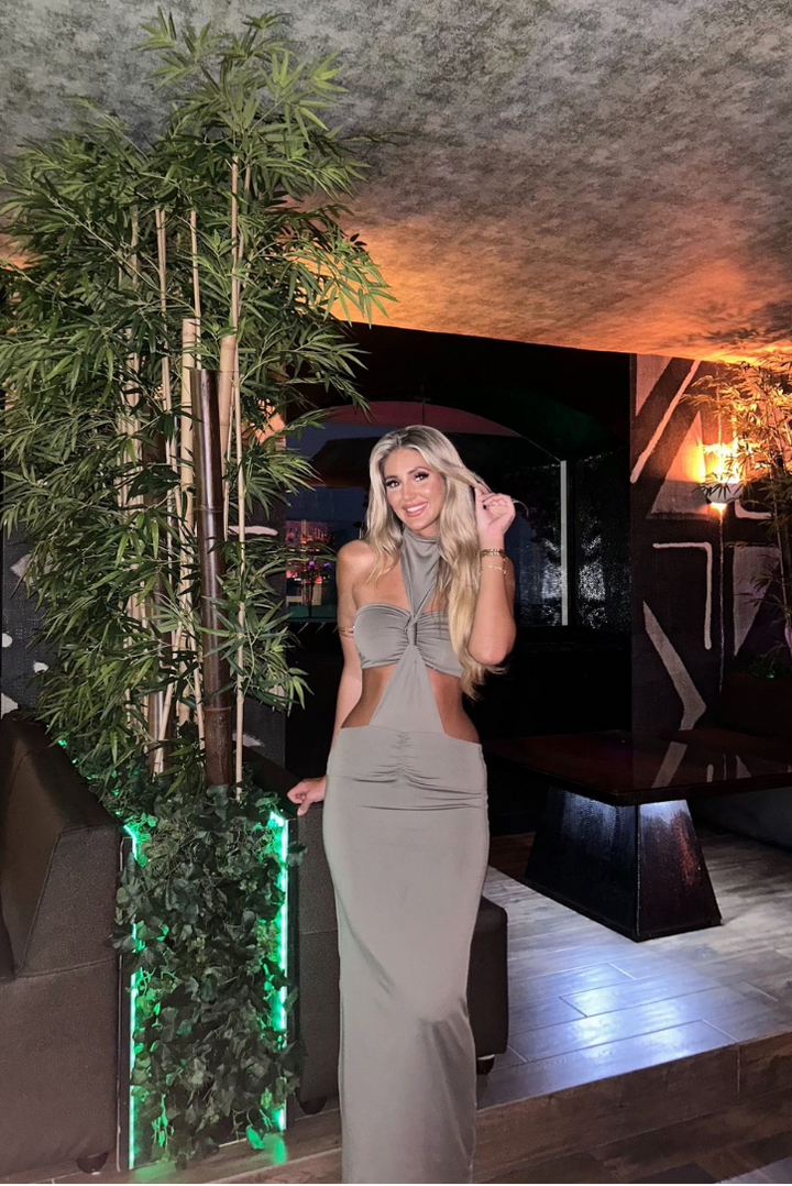 Elisia Twist Maxi- Almond - Angel Lane Clothing